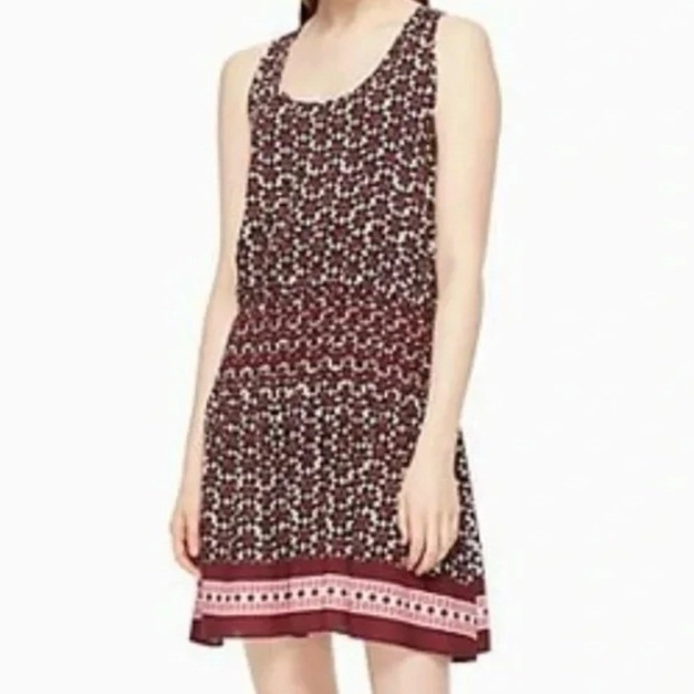 Kate Spade Beach‎ Cover-Up Dress Sumac Red Purple Women L Sleeveless Summer